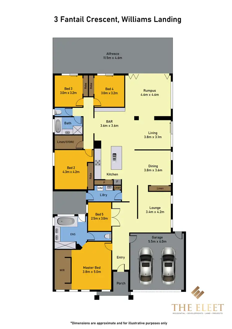 Floorplan of Homely house listing, 3 Fantail Crescent, Williams Landing VIC 3027