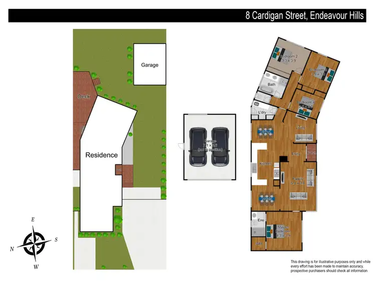 Floorplan of Homely house listing, 8 Cardigan Street, Endeavour Hills VIC 3802