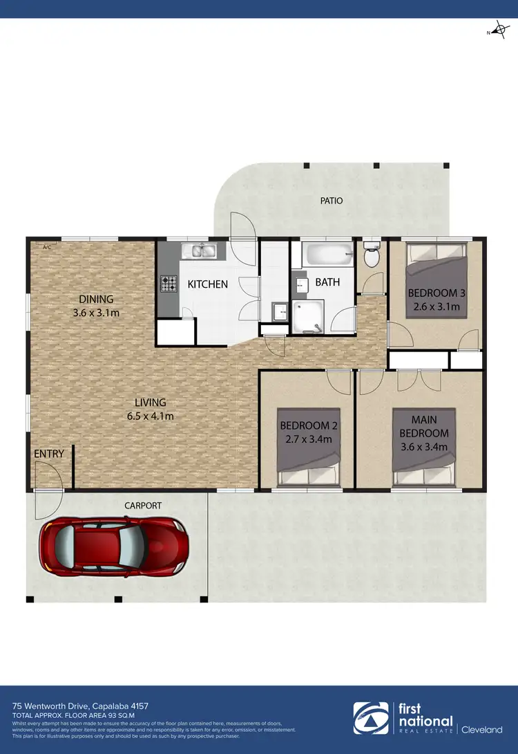 Floorplan of Homely house listing, 75 Wentworth Drive, Capalaba QLD 4157