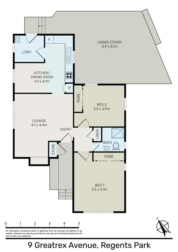 Floorplan of Homely house listing, 9 Greatrex Avenue, Regents Park NSW 2143