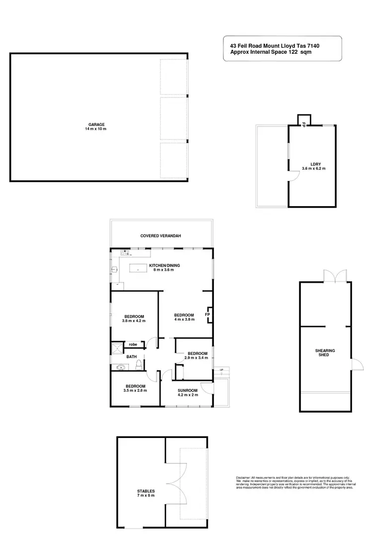 Floorplan of Homely house listing, 43 Feil Road, Mount Lloyd TAS 7140