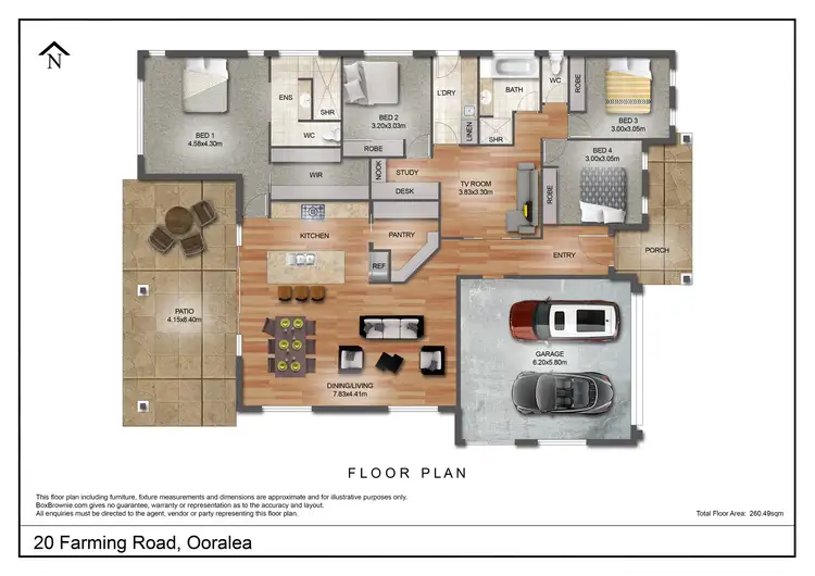 Floorplan of Homely house listing, 20 Farming Road, Ooralea QLD 4740