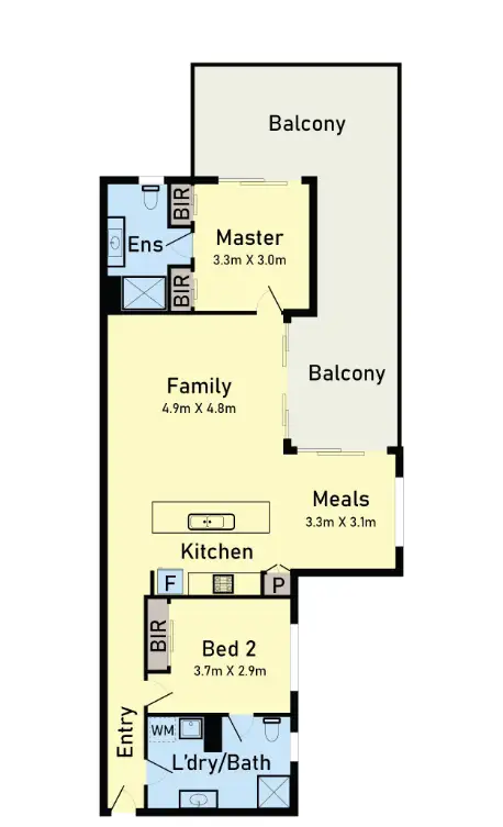 Floorplan of Homely house listing, 210/90 Epping Road, Epping VIC 3076