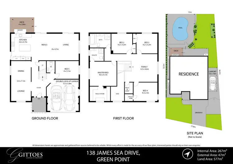Floorplan of Homely house listing, 138 James Sea Drive, Green Point NSW 2251