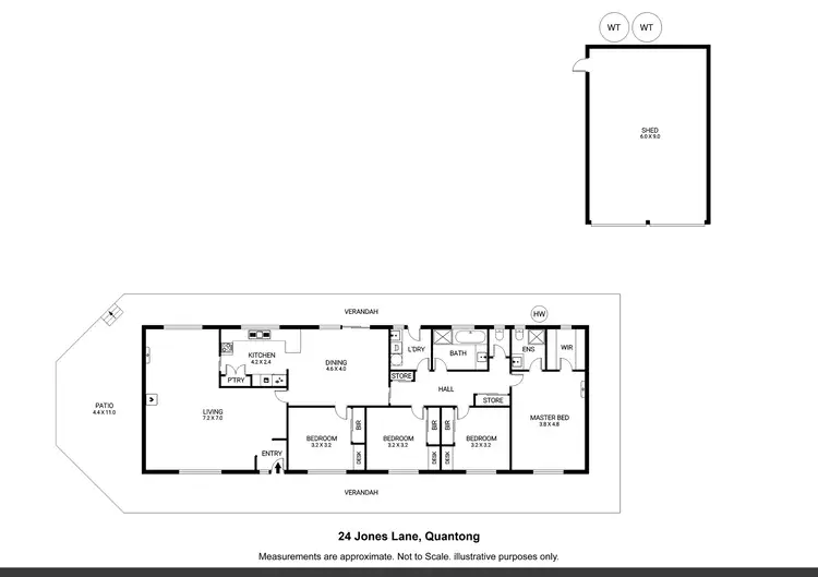 Floorplan of Homely house listing, 24 Jones Lane, Quantong VIC 3401