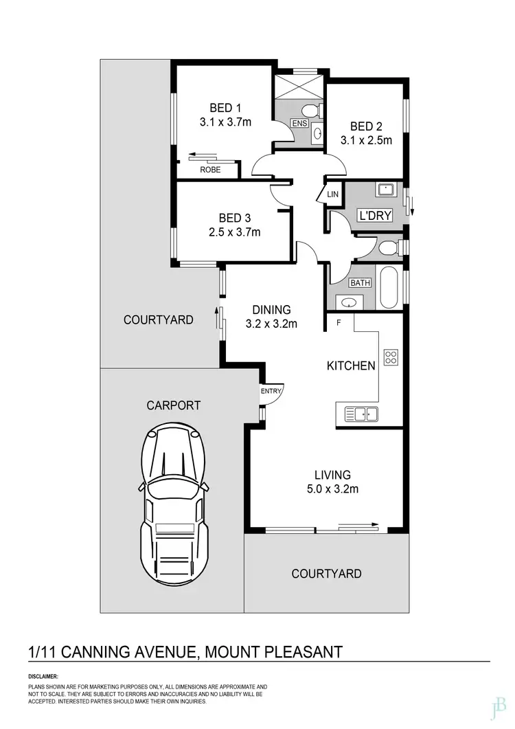 Floorplan of Homely house listing, 1/11 Canning Avenue, Mount Pleasant WA 6153