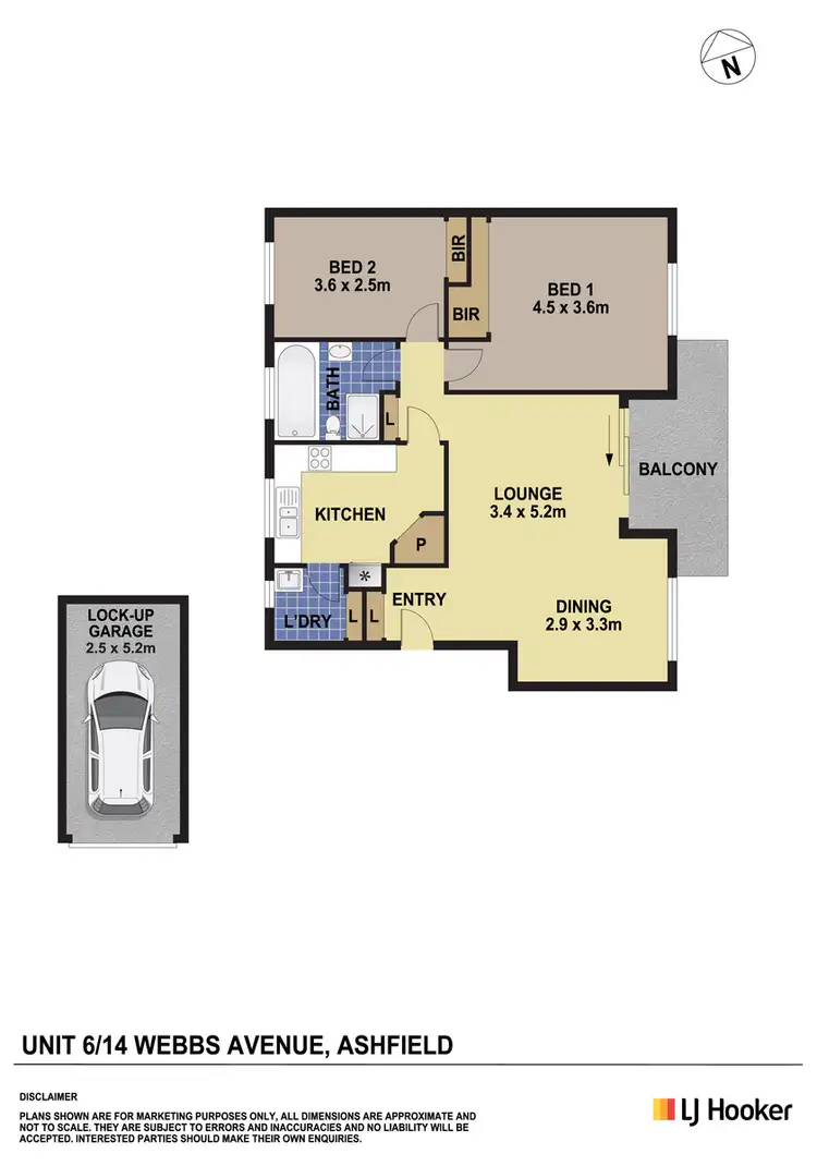 Floorplan of Homely unit listing, 6/14 Webbs Avenue, Ashfield NSW 2131