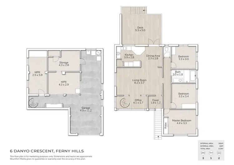 Floorplan of Homely house listing, 6 Danyo Crescent, Ferny Hills QLD 4055
