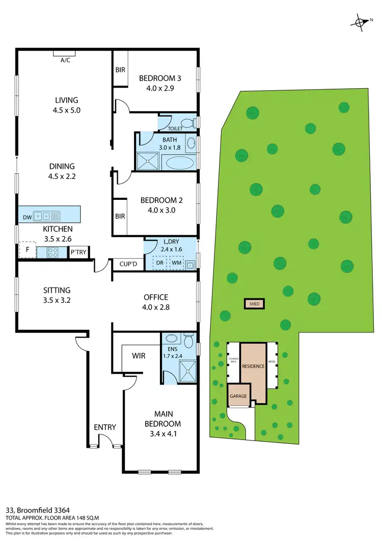 Floorplan of Homely house listing, 33 Broomfield Store Road, Broomfield VIC 3364