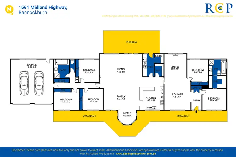 Floorplan of Homely rural property listing, 1561 Midland Highway, Bannockburn VIC 3331