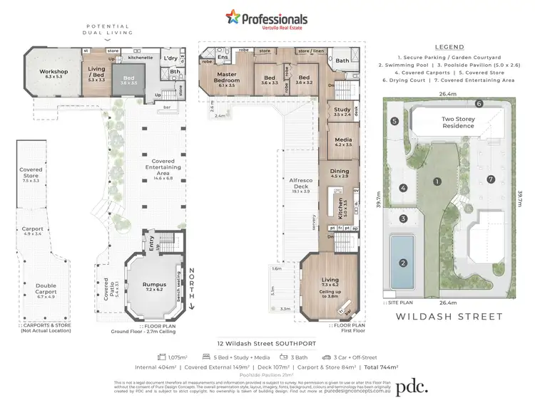 Floorplan of Homely house listing, 12 Wildash Street, Southport QLD 4215