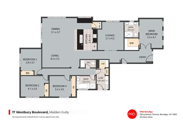 Floorplan of Homely house listing, 17 Westbury Boulevard, Maiden Gully VIC 3551