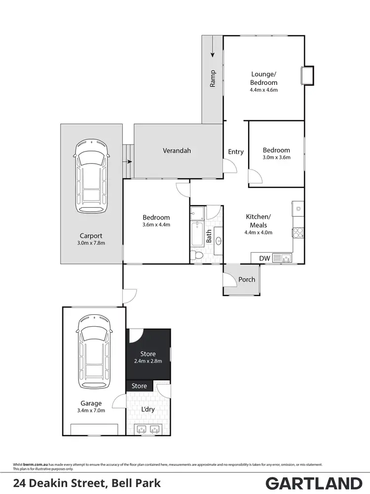 Floorplan of Homely house listing, 24 Deakin Street, Bell Park VIC 3215
