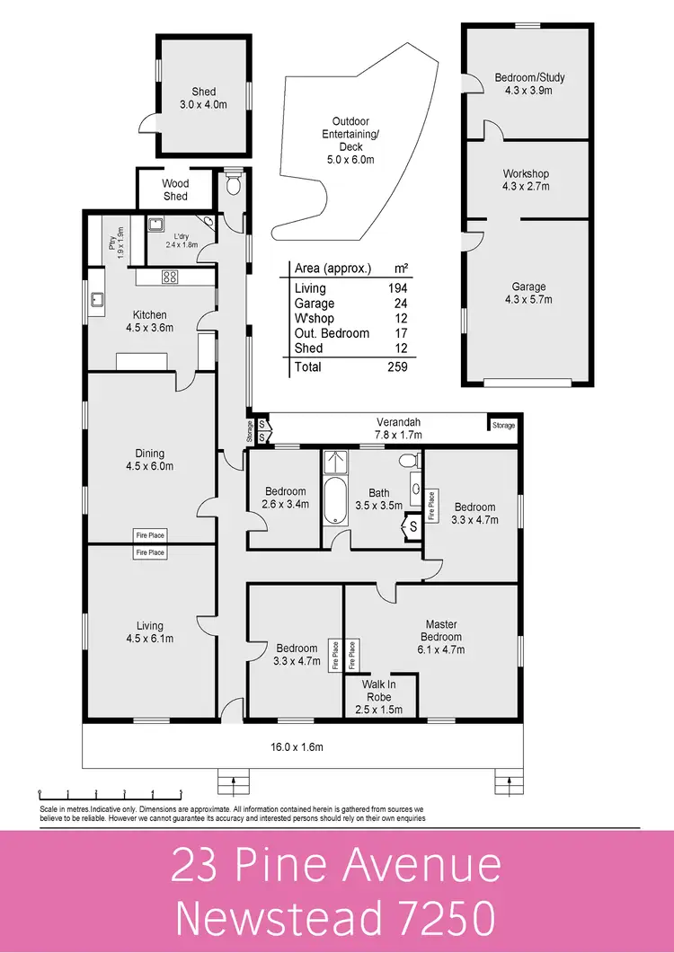 Floorplan of Homely house listing, 23 Pine Avenue, Newstead TAS 7250