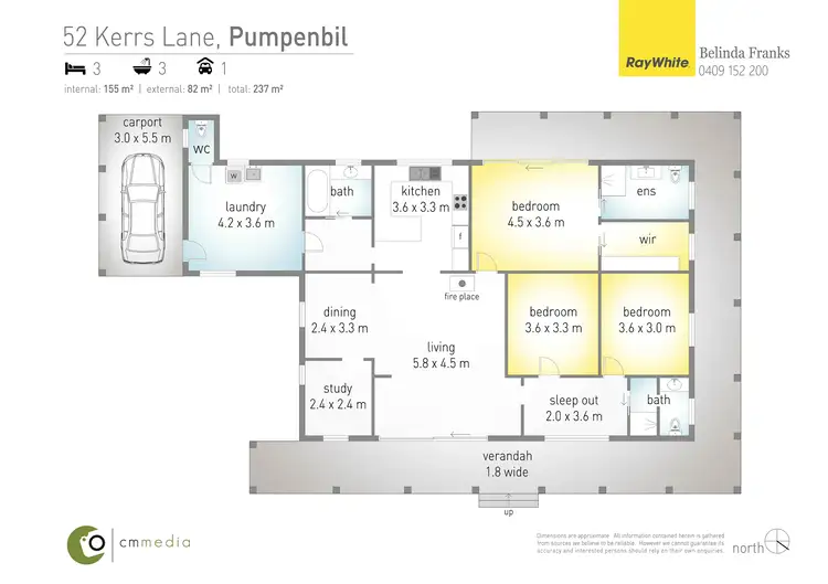 Floorplan of Homely rural property listing, 52 Kerrs Lane, Pumpenbil NSW 2484