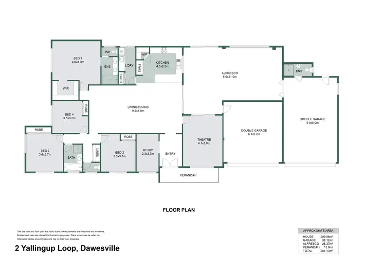 Floorplan of Homely house listing, 2 Yallingup Loop, Dawesville WA 6211