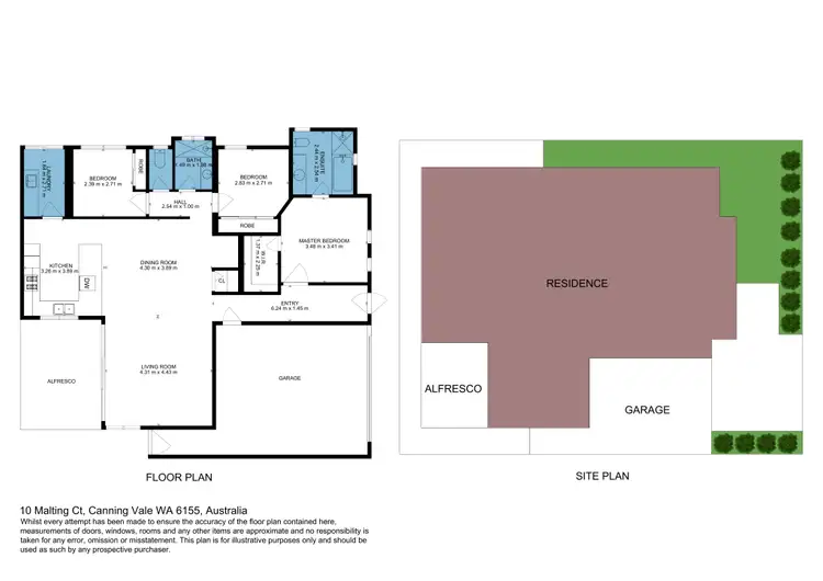 Floorplan of Homely house listing, 10 Malting Court, Canning Vale WA 6155