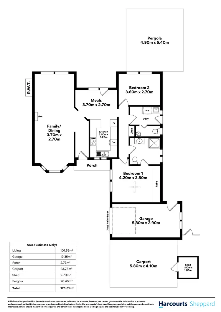 Floorplan of Homely unit listing, 2/512 Grange Road, Fulham Gardens SA 5024