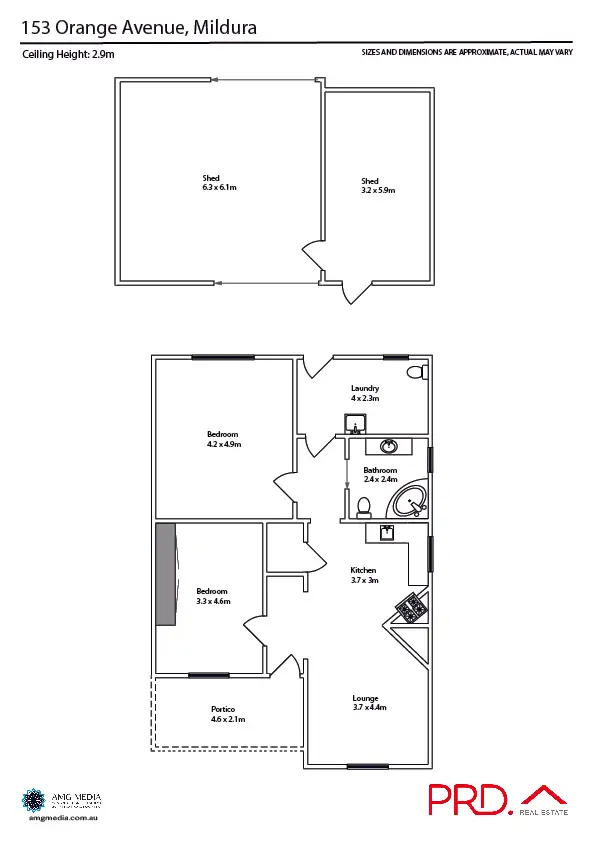 Floorplan of Homely house listing, 153 Orange Avenue, Mildura VIC 3500