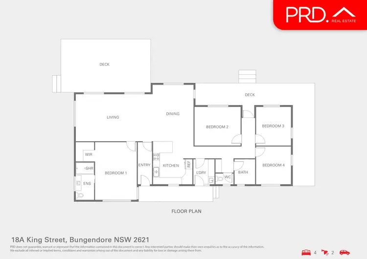 Floorplan of Homely house listing, 18A King Street, Bungendore NSW 2621