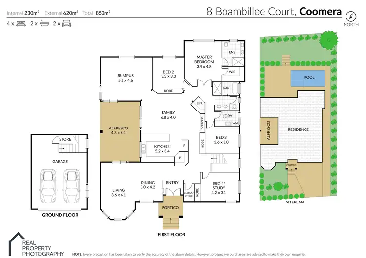 Floorplan of Homely house listing, 8 Boambillee Drive, Coomera Waters QLD 4209