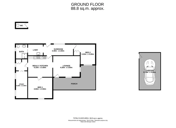 Floorplan of Homely house listing, 14 Recreation Street, Brocklesby NSW 2642
