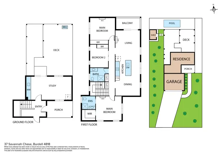 Floorplan of Homely house listing, 37 Savannah Chase, Burdell QLD 4818