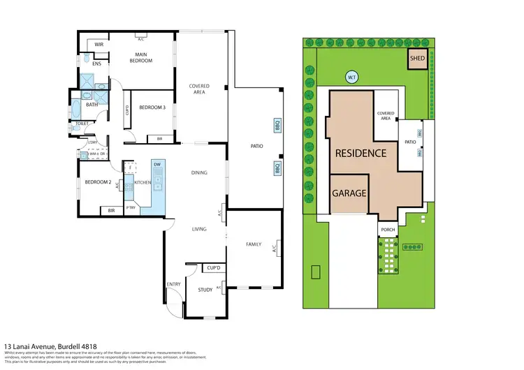 Floorplan of Homely house listing, 13 Lanai Avenue, Burdell QLD 4818