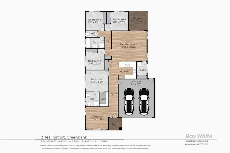 Floorplan of Homely house listing, 3 Teal Circuit, Greenbank QLD 4124