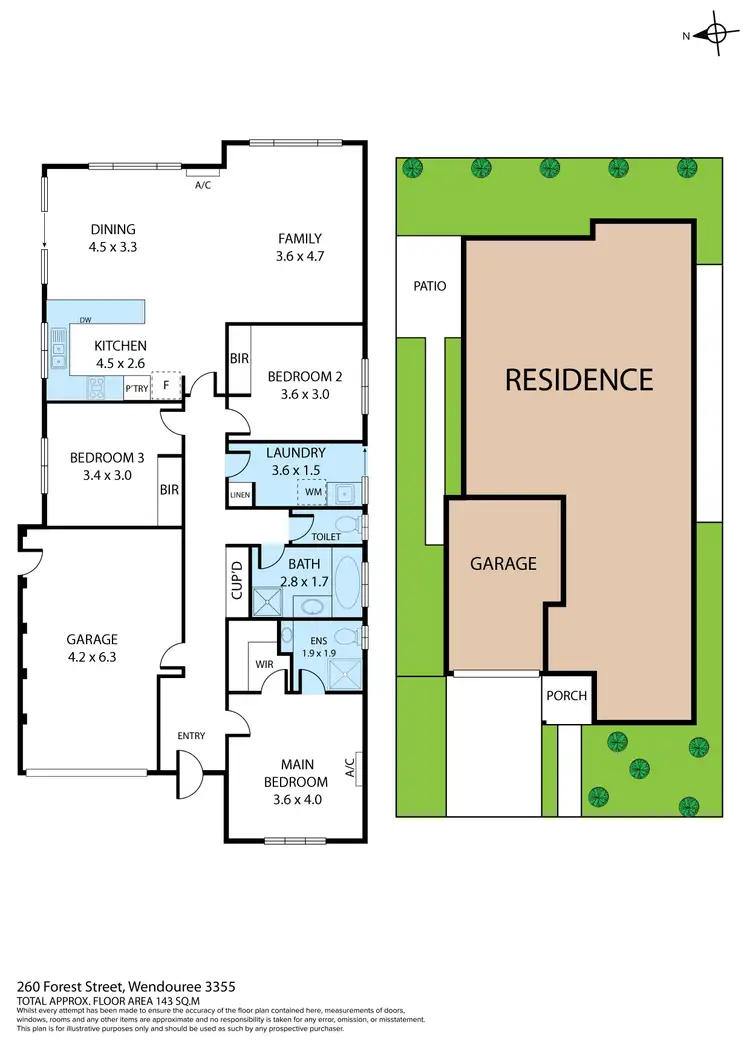 Floorplan of Homely house listing, 260 Forest Street, Wendouree VIC 3355