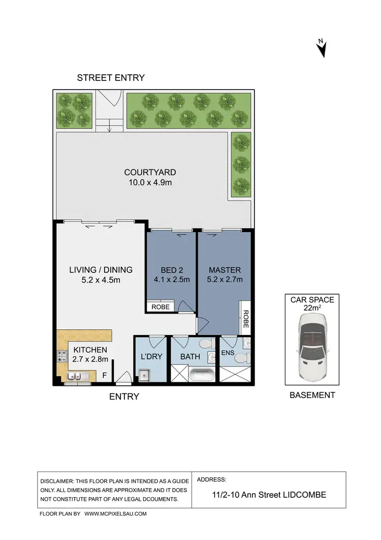 Floorplan of Homely apartment listing, 11/2-10 Ann Street, Lidcombe NSW 2141