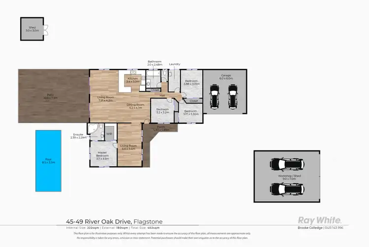 Floorplan of Homely house listing, 45-49 River Oak Drive, Flagstone QLD 4280