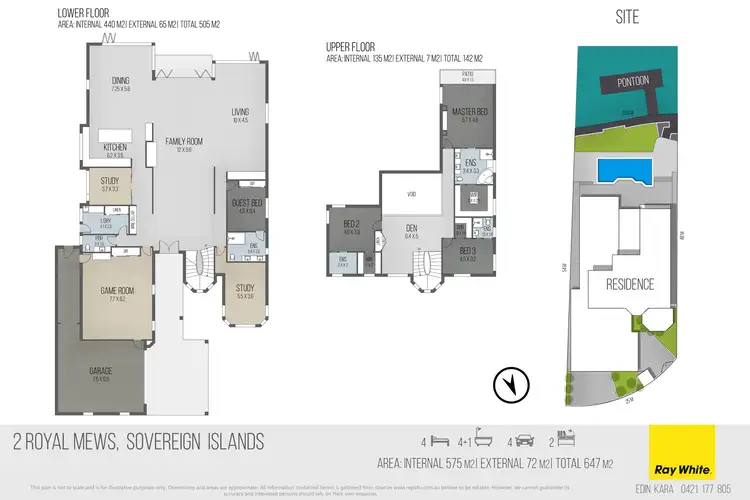 Floorplan of Homely house listing, 2 Royal Mews, Paradise Point QLD 4216