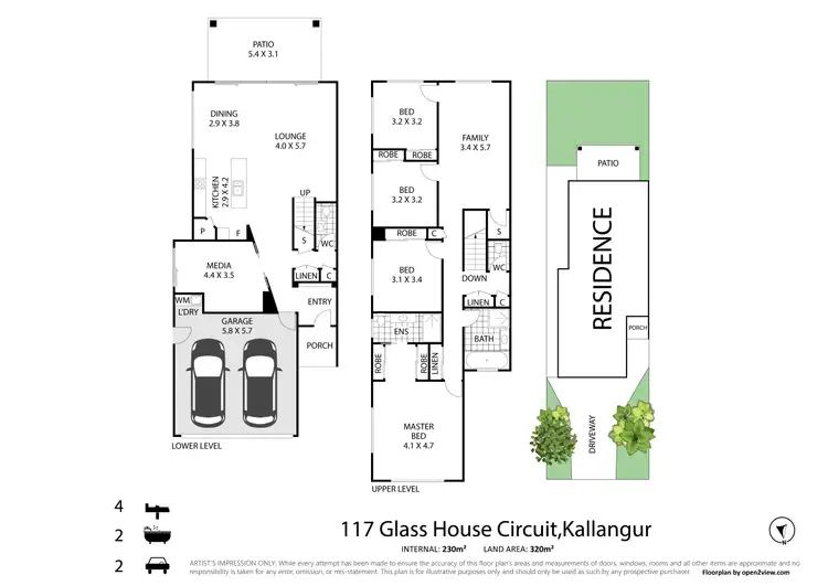 Floorplan of Homely house listing, 117 Glass House Cct, Kallangur QLD 4503