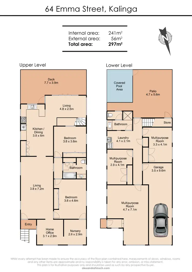 Floorplan of Homely house listing, 64 Emma Street, Kalinga QLD 4030