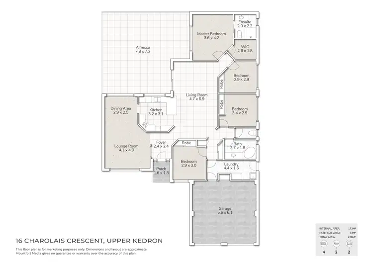 Floorplan of Homely house listing, 16 Charolais Crescent, Upper Kedron QLD 4055