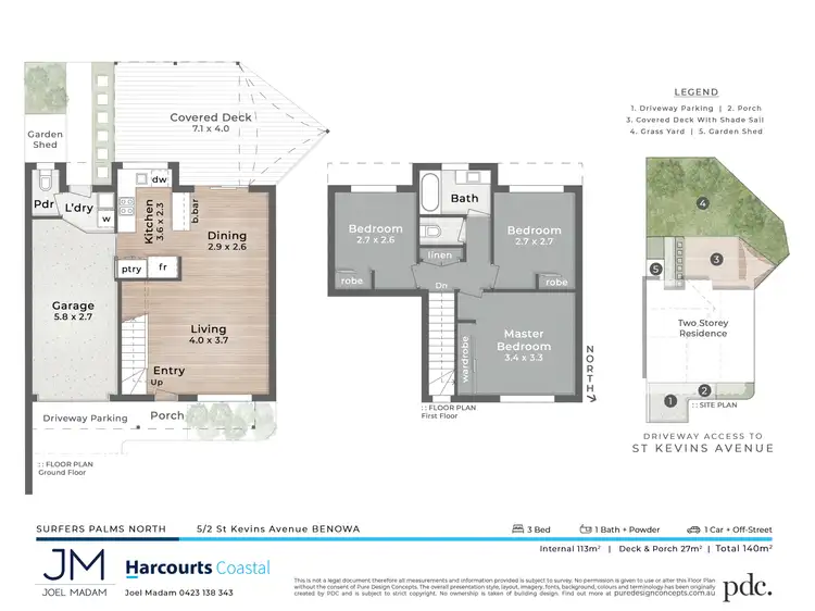 Floorplan of Homely townhouse listing, 5/2 St Kevins Avenue, Benowa QLD 4217