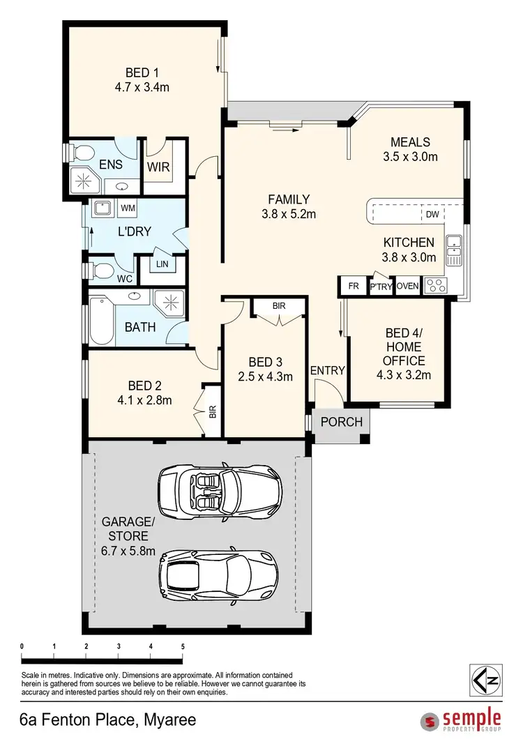 Floorplan of Homely house listing, 6A Fenton Place, Myaree WA 6154
