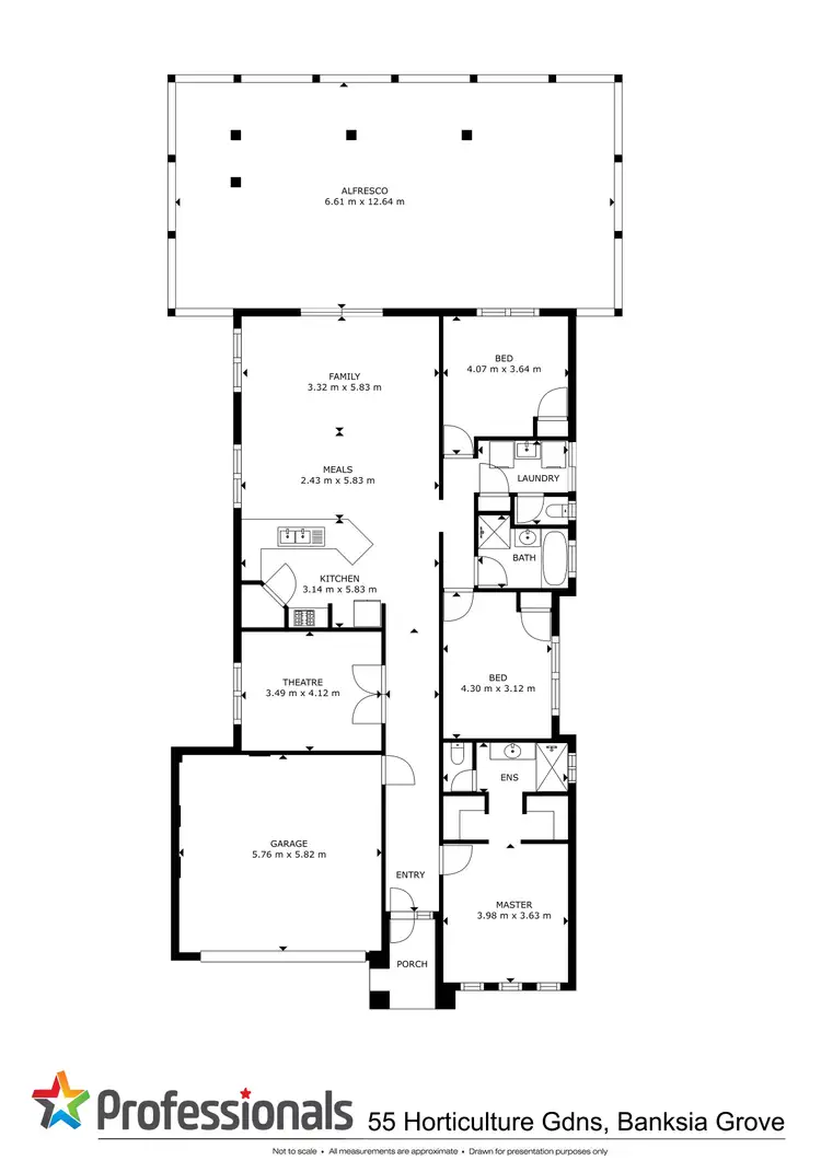 Floorplan of Homely house listing, 55 Horticulture Gardens, Banksia Grove WA 6031