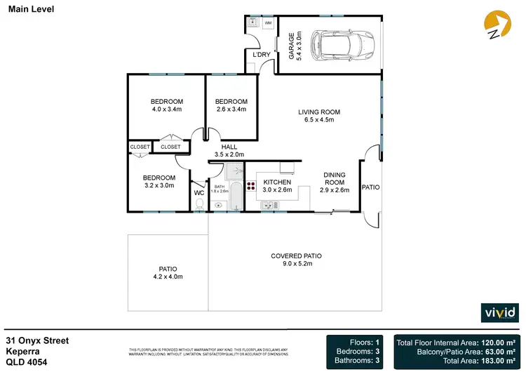 Floorplan of Homely house listing, 31 Onyx Street, Keperra QLD 4054