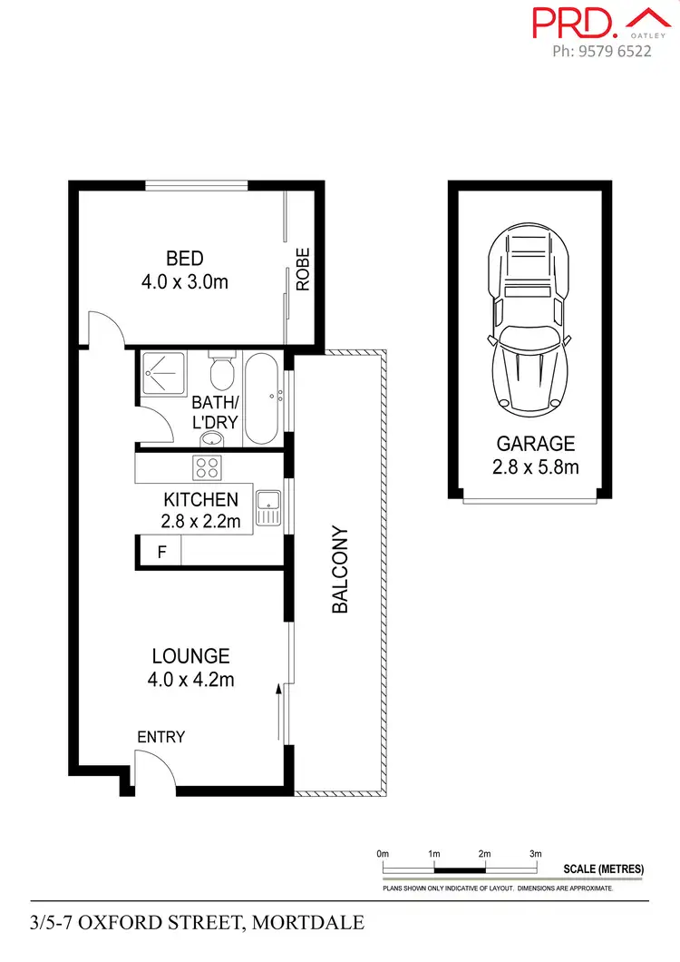 Floorplan of Homely unit listing, 3/5-7 Oxford Street, Mortdale NSW 2223