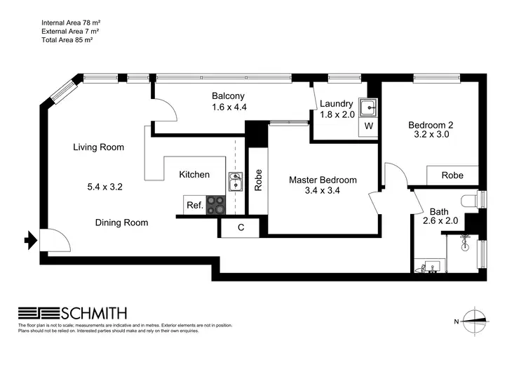 Floorplan of Homely unit listing, 11/8 Musgrave Street, Coolangatta QLD 4225