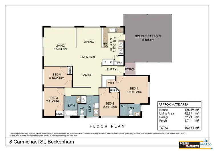 Floorplan of Homely house listing, 8 Carmichael Street, Beckenham WA 6107