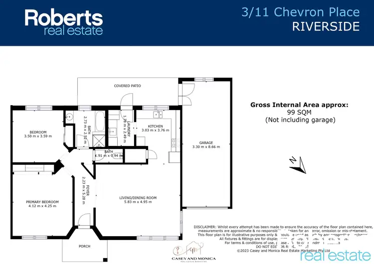 Floorplan of Homely unit listing, 3/11 Chevron Place, Riverside TAS 7250