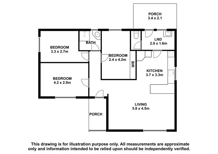 Floorplan of Homely house listing, 12 Henstridge Street, Keith SA 5267