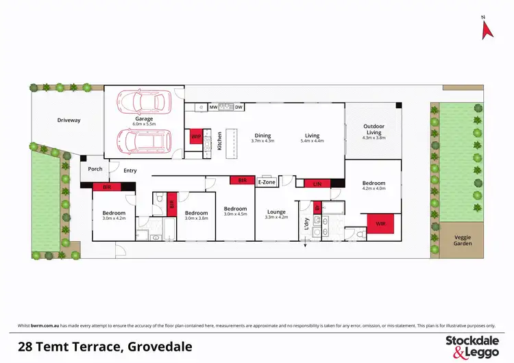 Floorplan of Homely house listing, 28 Temt Terrace, Grovedale VIC 3216