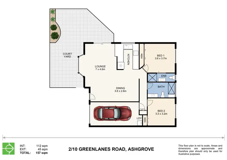 Floorplan of Homely unit listing, 2/10-14 Greenlanes Road, Ashgrove QLD 4060