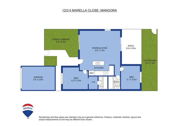 Floorplan of Homely unit listing, 12/2-5 Marella Close, Manoora QLD 4870