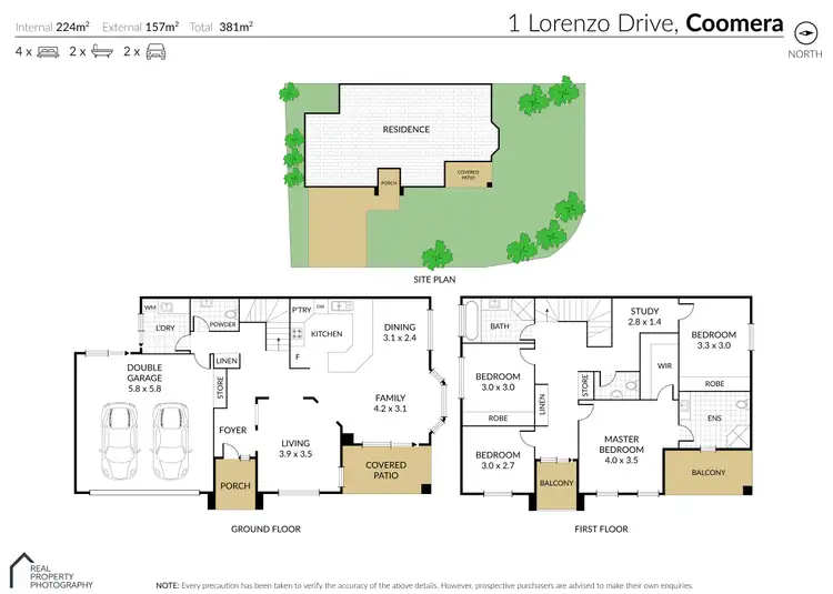 Floorplan of Homely house listing, 1 Lorenzo Drive, Coomera QLD 4209