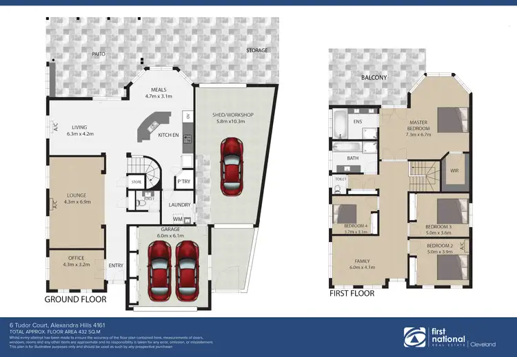 Floorplan of Homely house listing, 6 Tudor Court, Alexandra Hills QLD 4161